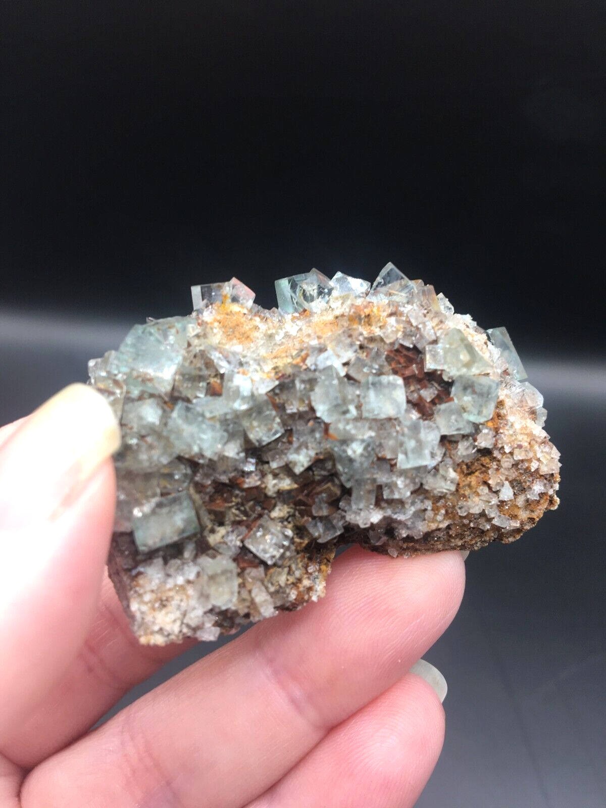 Rare Collectable British Fluorite UK Crystal Mineral Specimen Green 45g FL5
