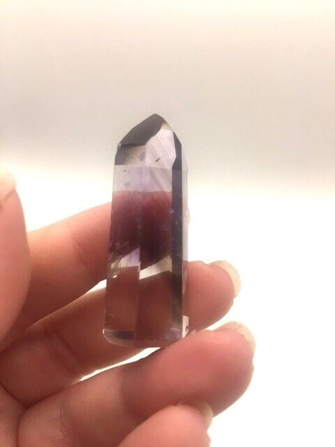 Phantom Amethyst Crystal A Grade Brazil 15g 4 cm Tower Point Obelisk A3