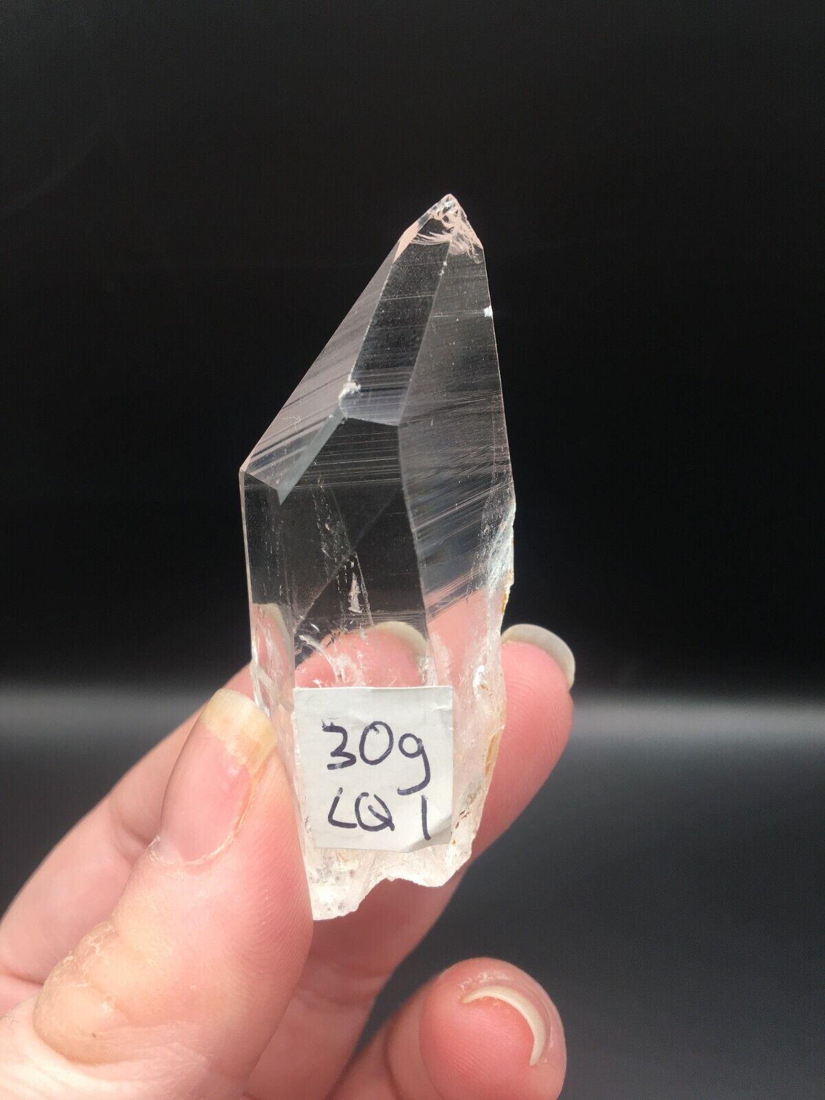 Lemurian Seed Quartz Clear Crystal Point Tower AAA Grade Mineral 6 cm 30g LQ1
