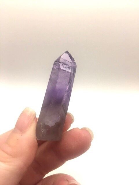 Phantom Amethyst Crystal A Grade Brazil 15g 5 cm Tower Point Obelisk A8