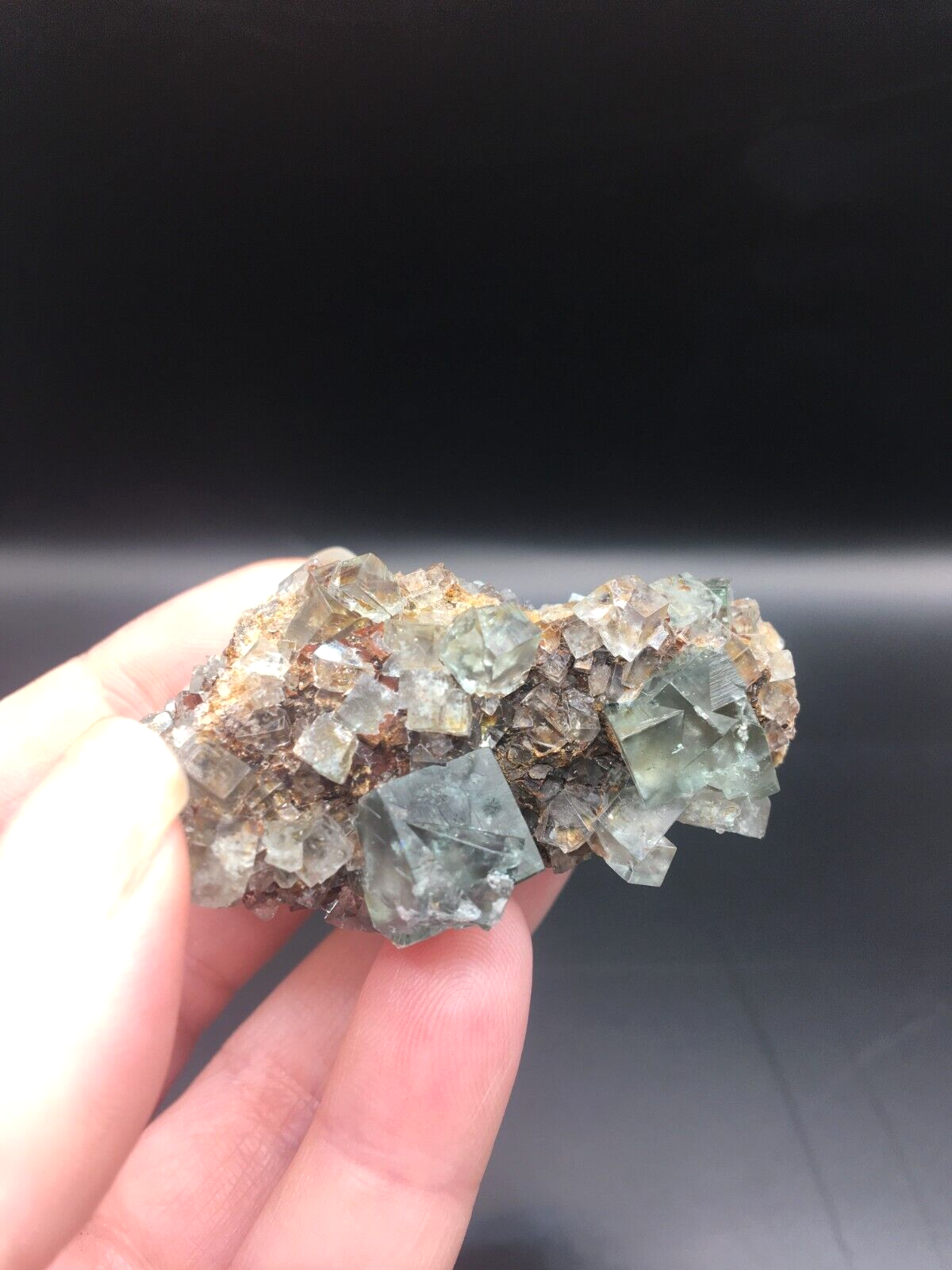 Rare Collectable British Fluorite UK Crystal Mineral Specimen Green 45g FL5