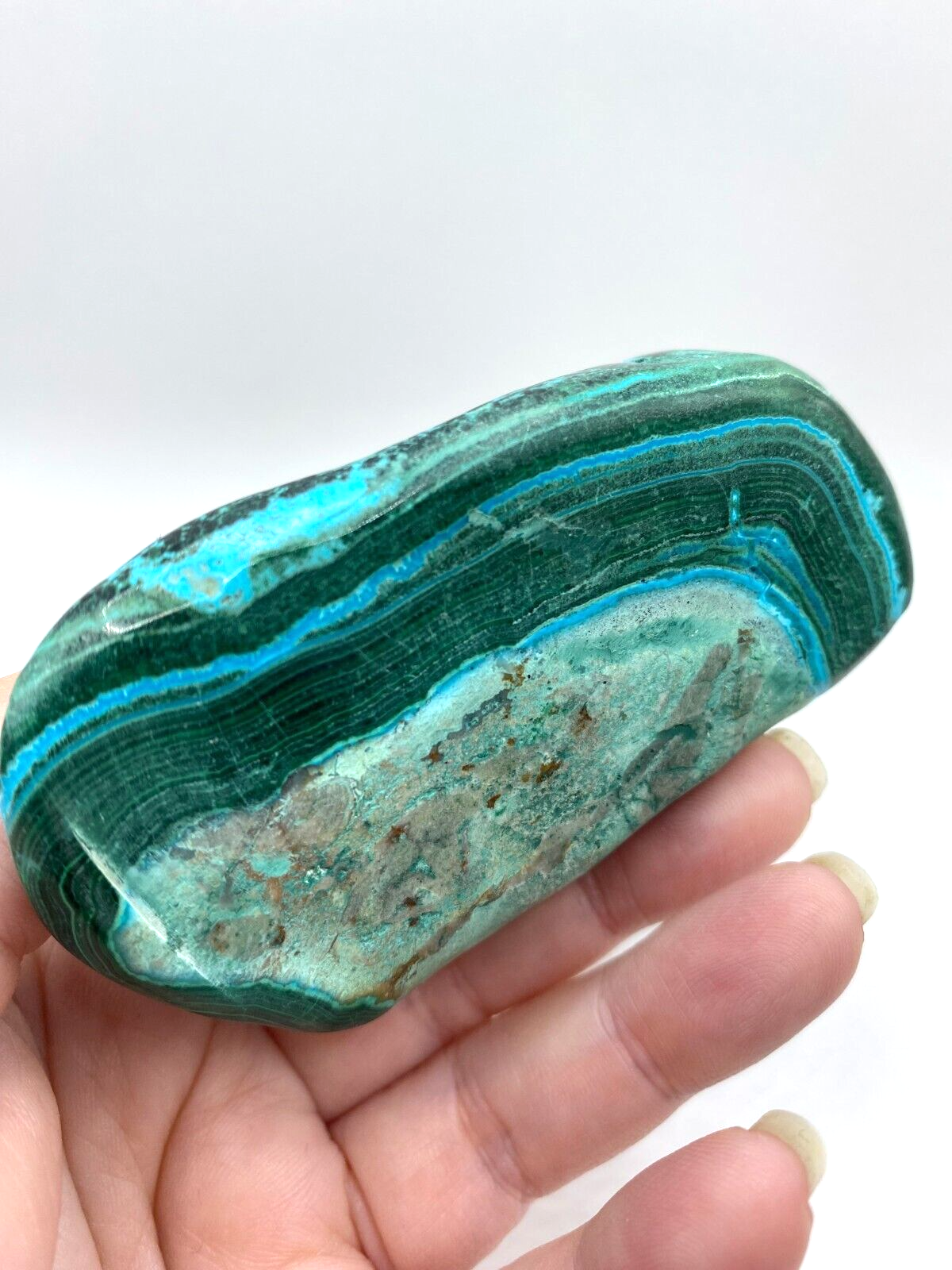 Mallacolla Malachite and Chrysocolla Mallacholla Crystal Freeform 7 cm 275g MC9