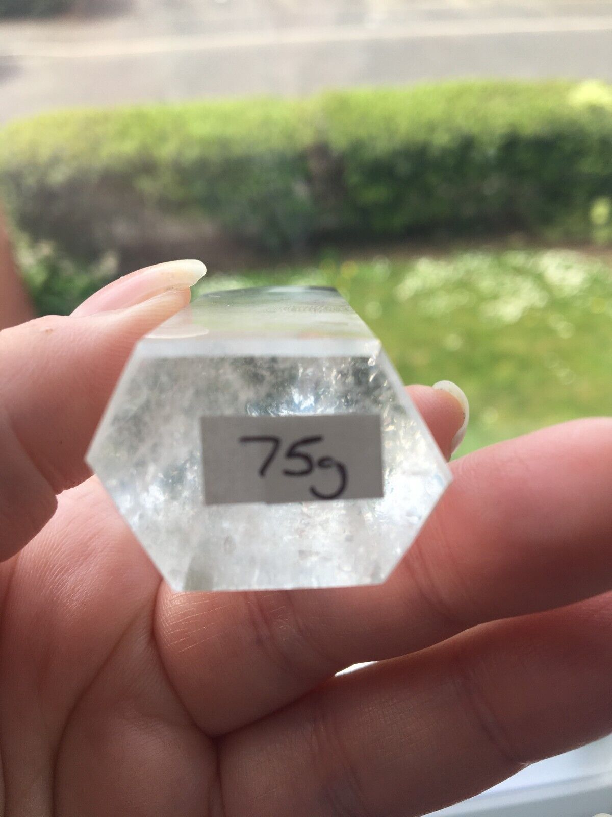 Brazilian Chlorite Quartz Quality Crystal 75g 6.5cm Chunky Tower Point Obelisk