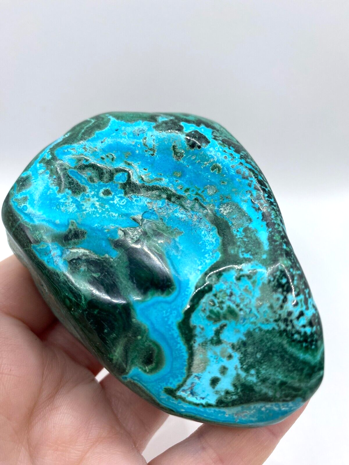 Mallacolla Malachite and Chrysocolla Mallacholla Crystal Freeform 7 cm 275g MC9