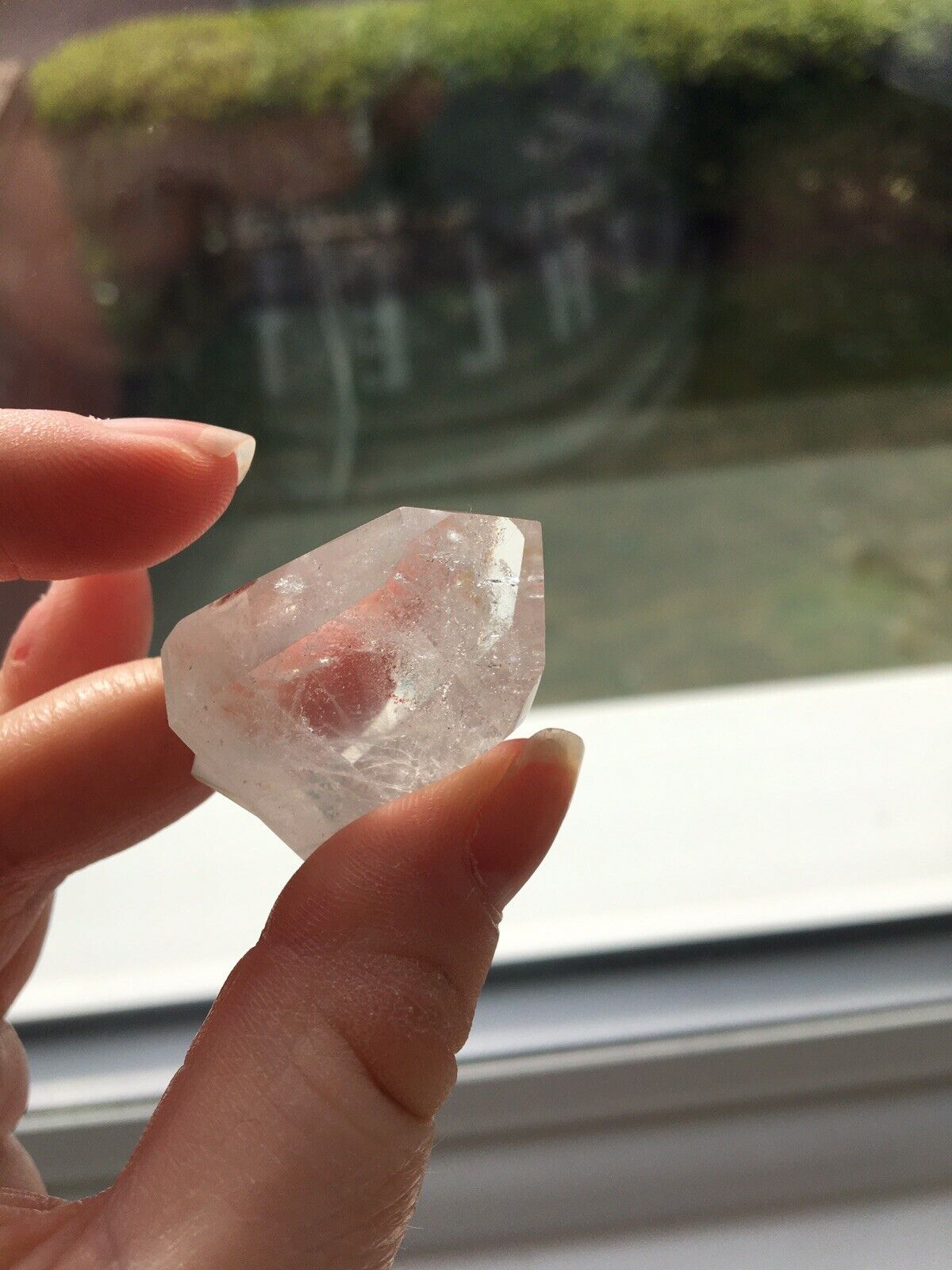 Blue Tara Quartz Crystal from Brazil 15g 3.7 cm Piece Tower Point Obelisk