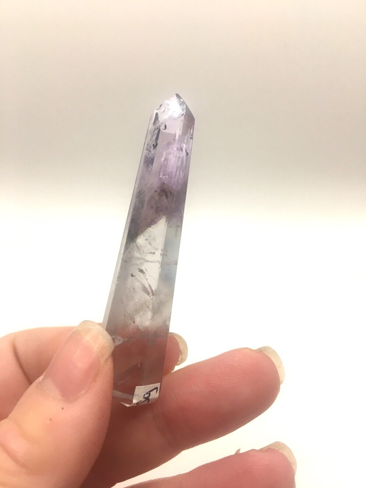 Phantom Amethyst Crystal A Grade Brazil 15g 6 cm Tower Point Obelisk A5