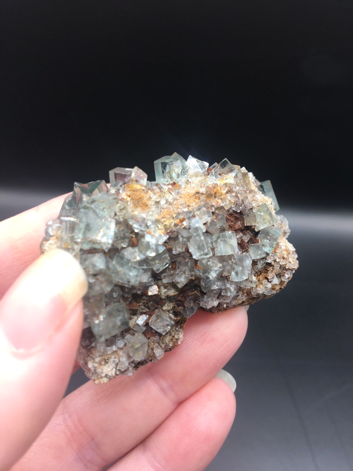 Rare Collectable British Fluorite UK Crystal Mineral Specimen Green 45g FL5