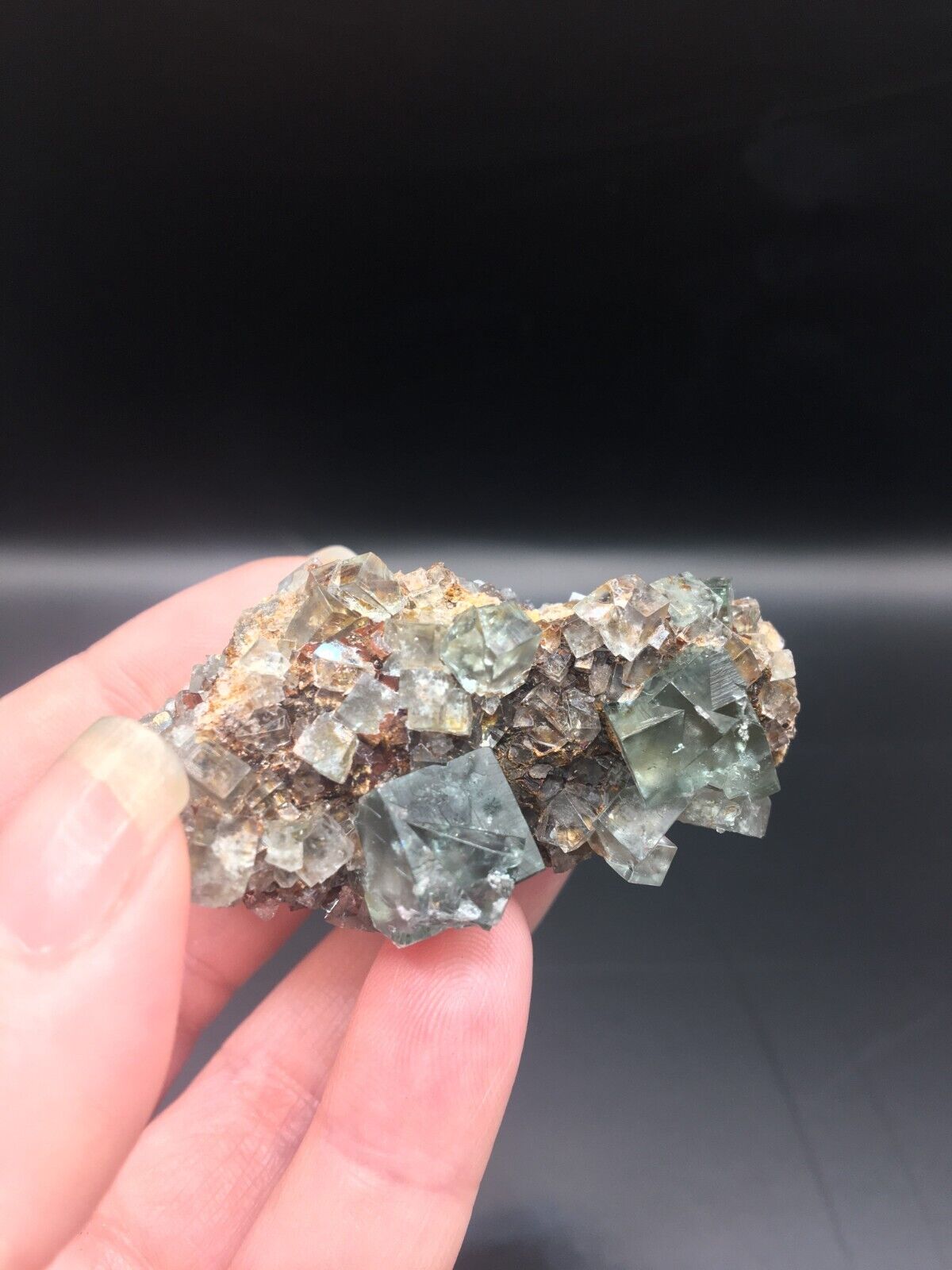 Rare Collectable British Fluorite UK Crystal Mineral Specimen Green 45g FL5