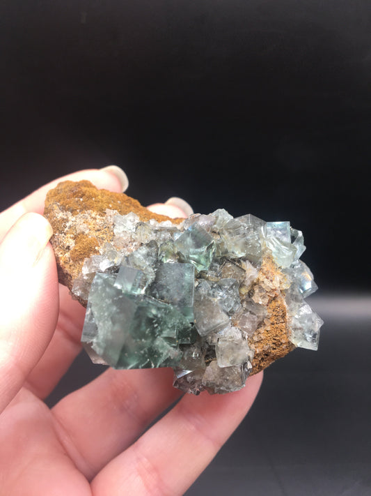 Rare Collectable British Fluorite UK Crystal Mineral Specimen Green 80g FL4