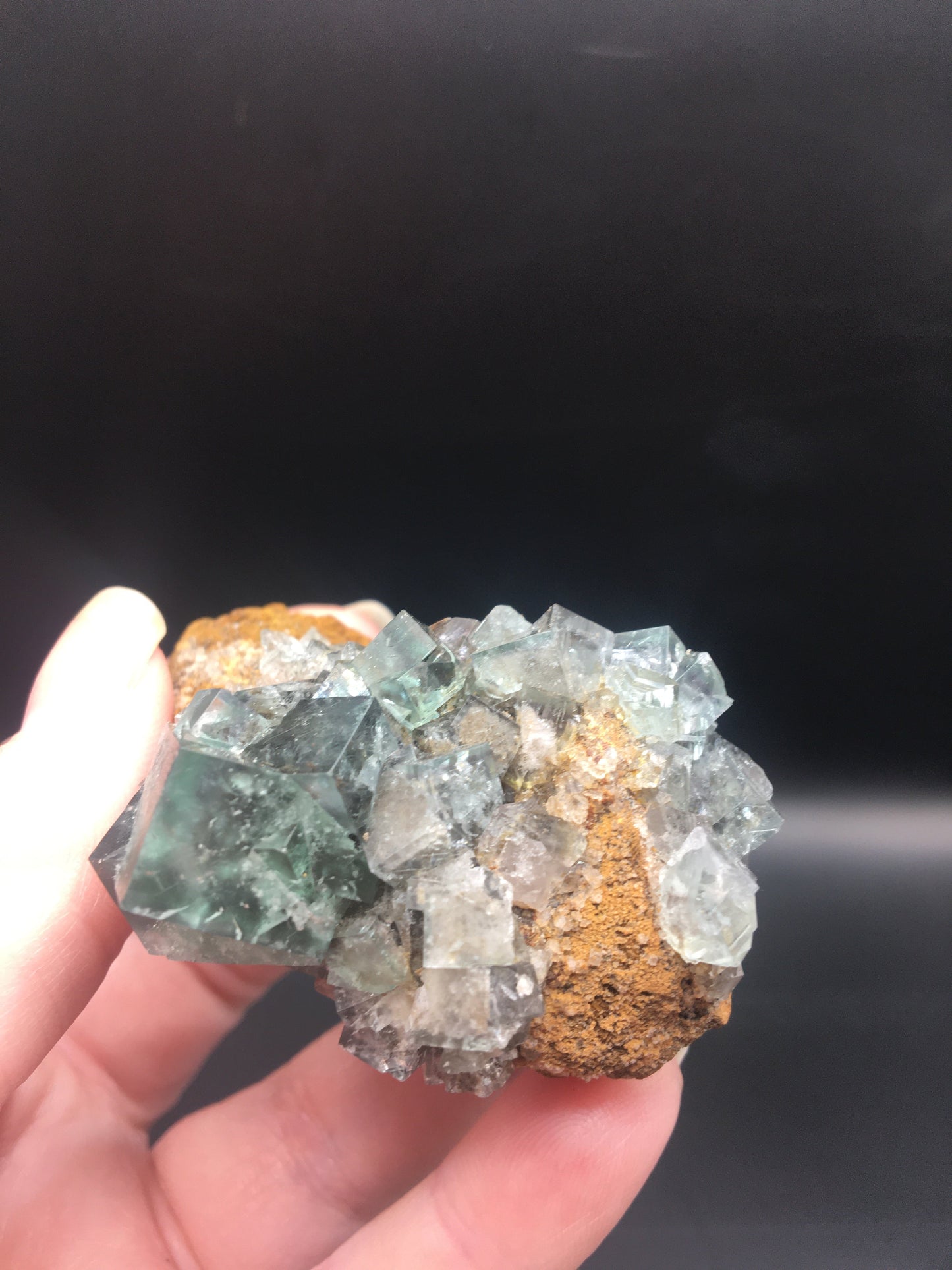 Rare Collectable British Fluorite UK Crystal Mineral Specimen Green 80g FL4