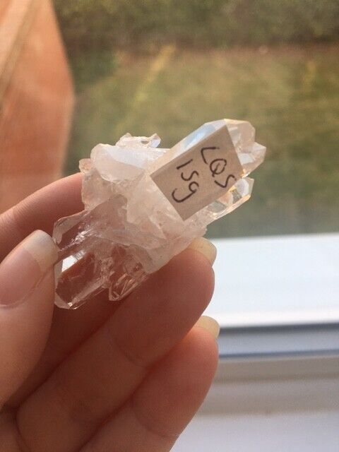 Pink Lemurian Quartz Crystal Raw Natural Cluster Mineral Specimen 5 cm 15g LQ5