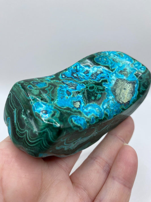 Mallacolla Malachite and Chrysocolla Mallacholla Crystal Freeform 8 cm 235g MC6