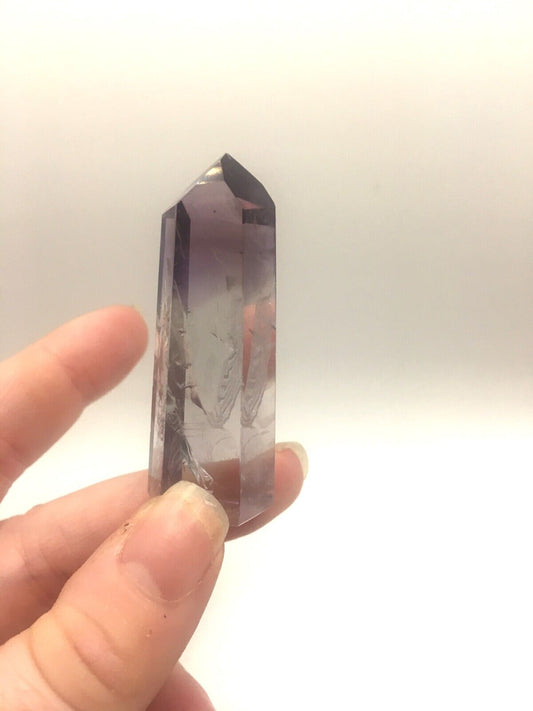 Phantom Amethyst Crystal A Grade Brazil 20g 5 cm Tower Point Obelisk A7