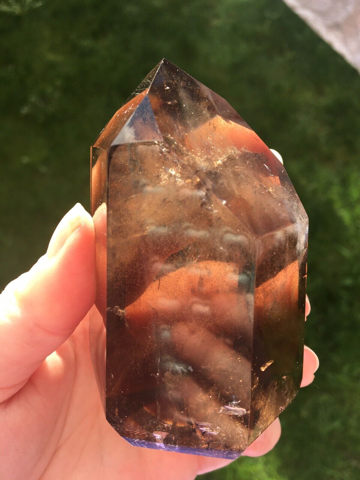 Smoky Quartz Quality A Grade Crystal 285g 9cm Chunky Tower Point Obelisk Healing