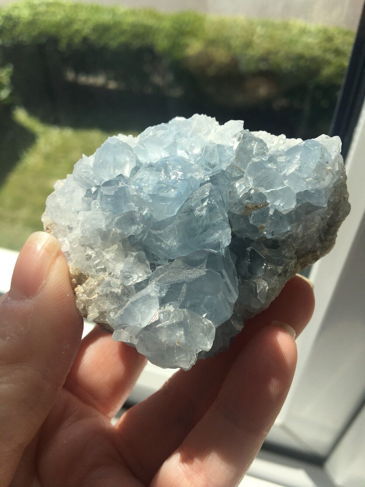 Blue Celestine Celestite 250g Geode Crystal Mineral Raw Cluster Stone Specimen