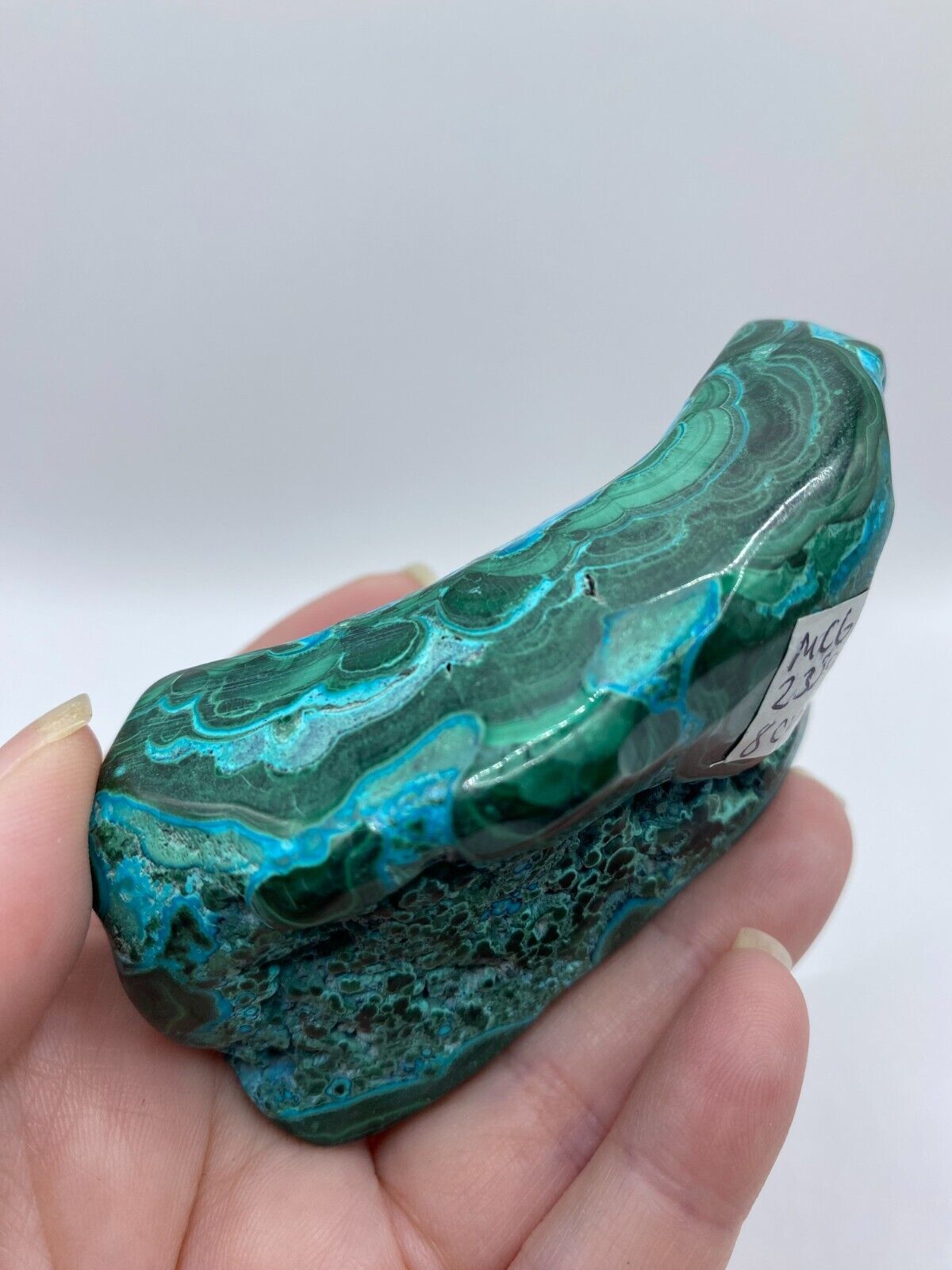 Mallacolla Malachite and Chrysocolla Mallacholla Crystal Freeform 8 cm 235g MC6