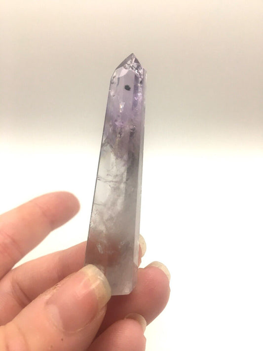 Phantom Amethyst Crystal A Grade Brazil 15g 6 cm Tower Point Obelisk A5