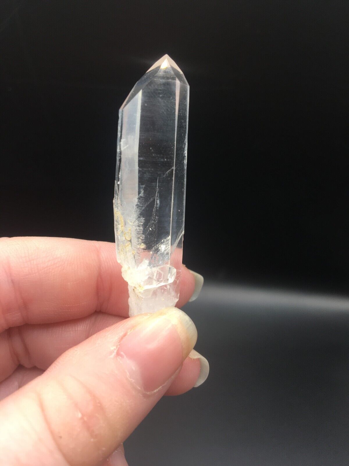 Lemurian Seed Quartz Clear Crystal Point Tower AAA Grade Mineral 5.5 cm 15g LQ4