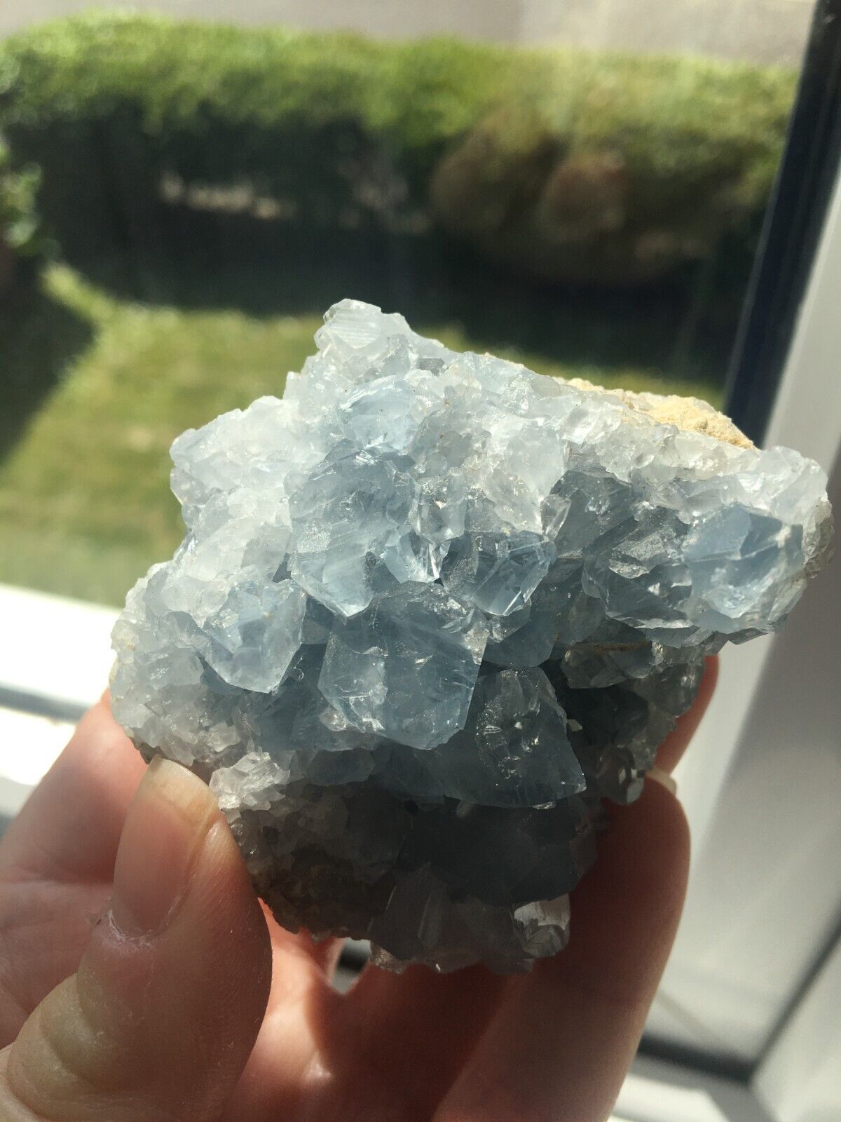 Blue Celestine Celestite 250g Geode Crystal Mineral Raw Cluster Stone Specimen