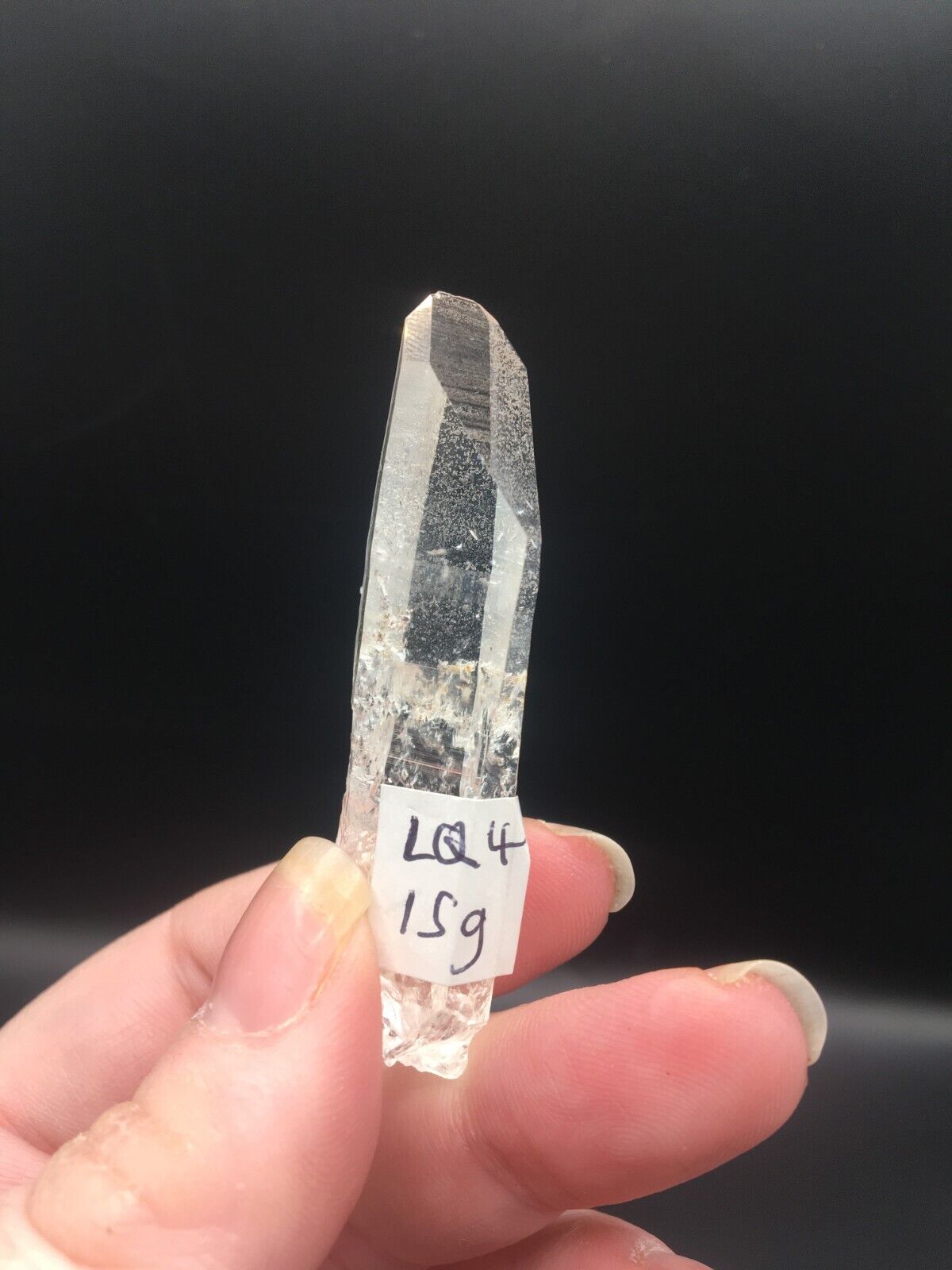 Lemurian Seed Quartz Clear Crystal Point Tower AAA Grade Mineral 5.5 cm 15g LQ4