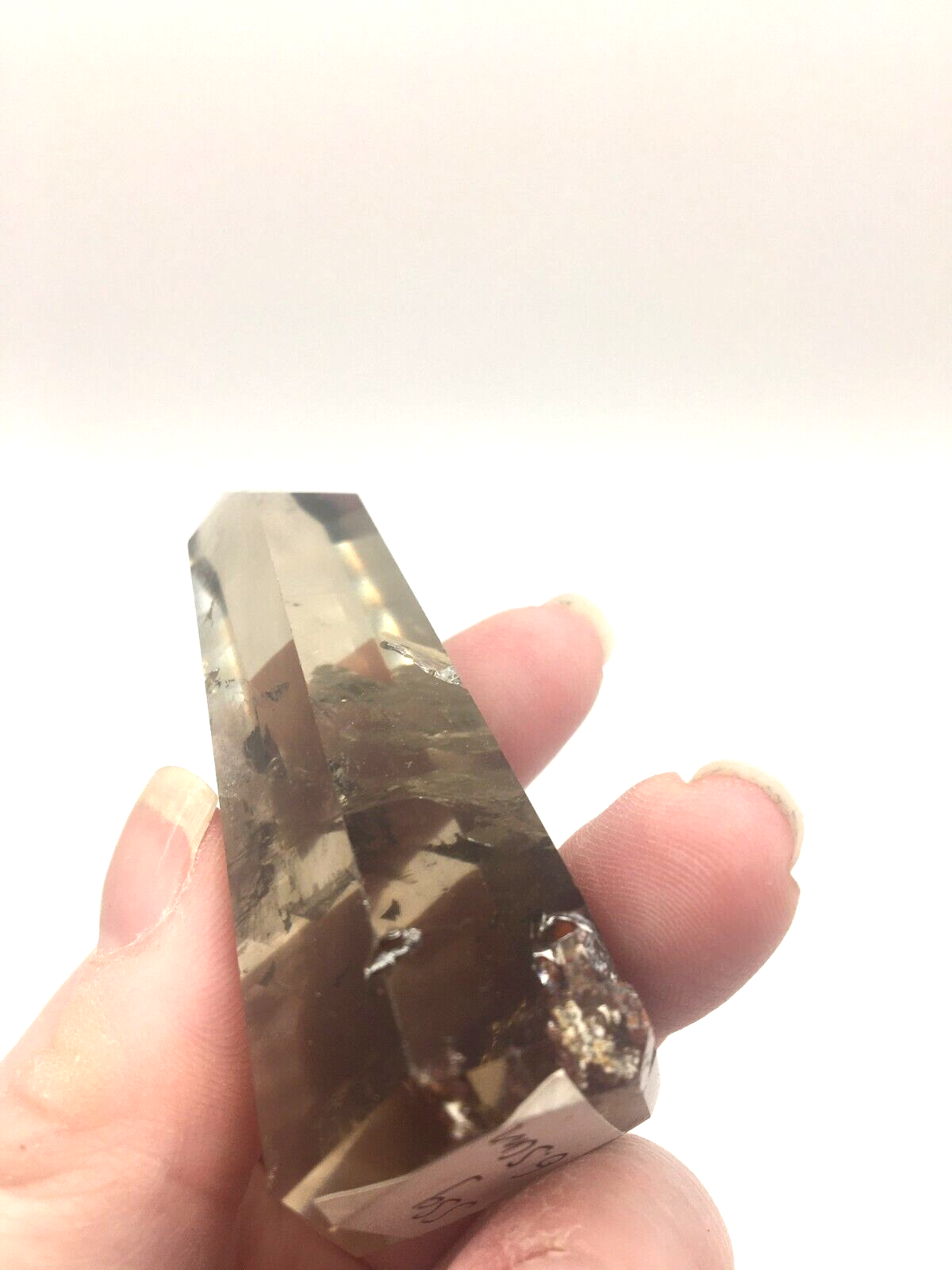 Smoky Quartz Quality Crystal 55g 6.5 cm Tower Point Obelisk Protection Gift