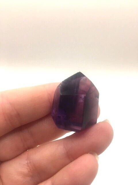 Phantom Amethyst Crystal A Grade Brazil 15g 2.5 cm Tower Point Obelisk A16