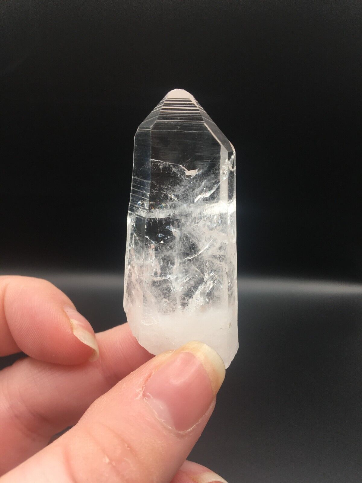 Lemurian Seed Quartz Clear Crystal Point Tower AAA Grade Mineral 5 cm 15g LQ2