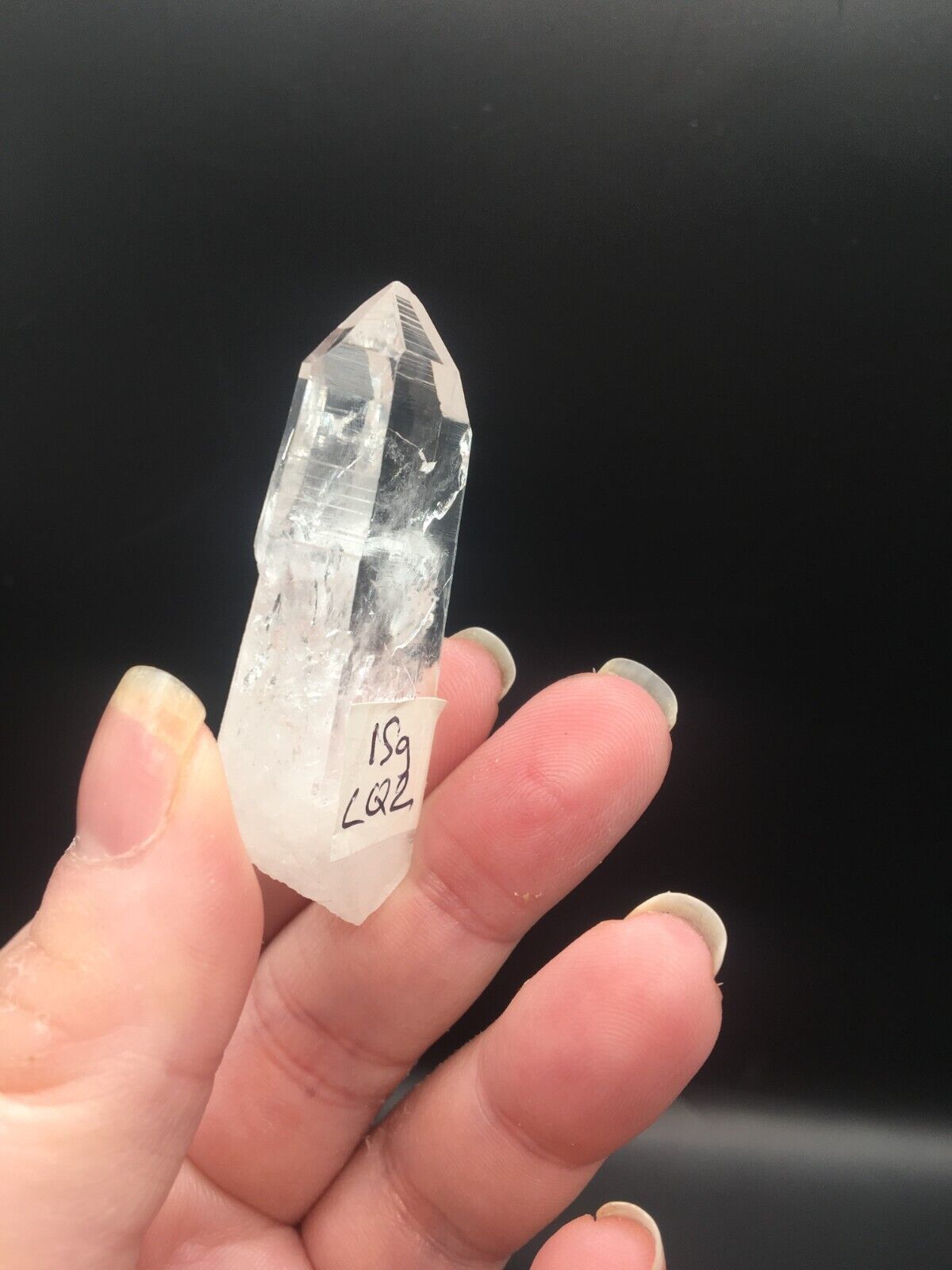 Lemurian Seed Quartz Clear Crystal Point Tower AAA Grade Mineral 5 cm 15g LQ2