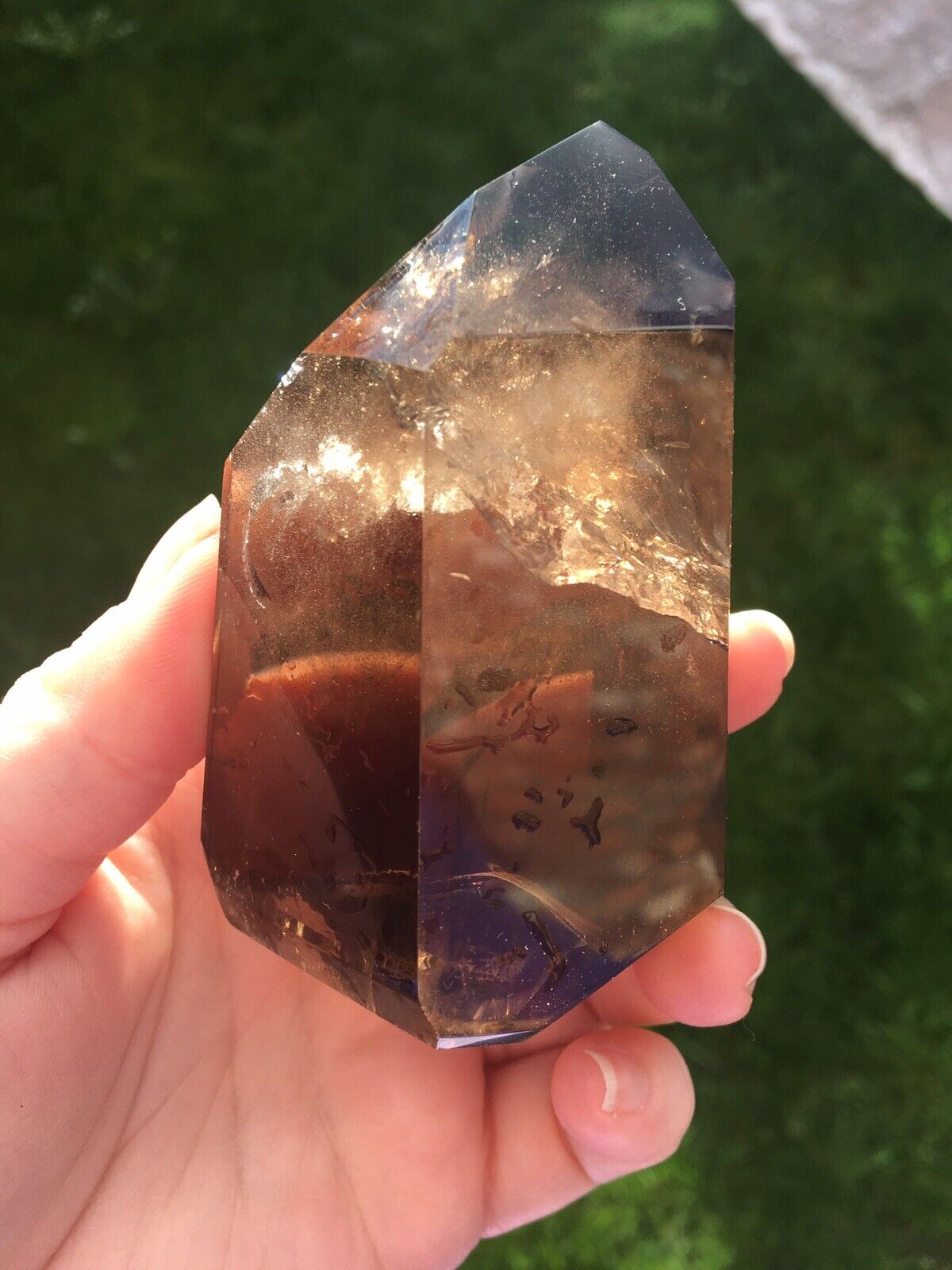 Smoky Quartz Quality A Grade Crystal 285g 9cm Chunky Tower Point Obelisk Healing