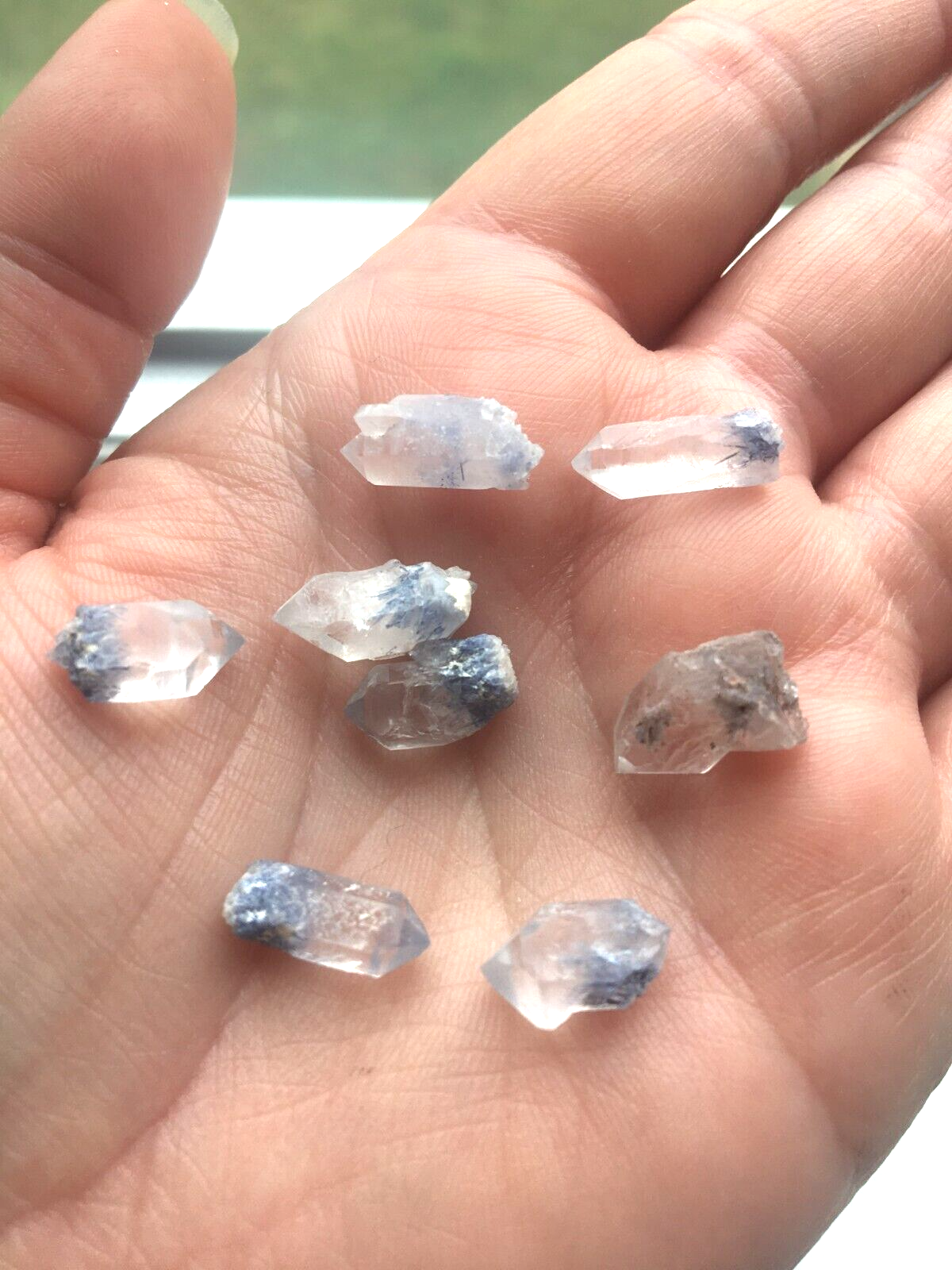 Rare AA Grade Dumortierite in Quartz Crystal Raw Natural Pieces Brazil