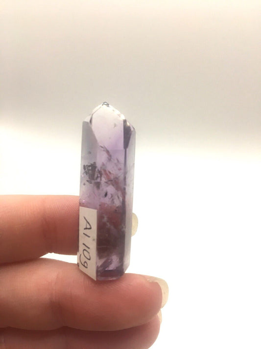 Phantom Amethyst Crystal A Grade Brazil 10g 4 cm Tower Point Obelisk A1