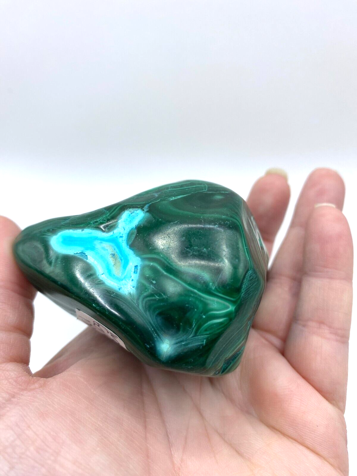 Mallacolla Malachite and Chrysocolla Mallcholla Crystal Freeform 10 cm 280g MC1