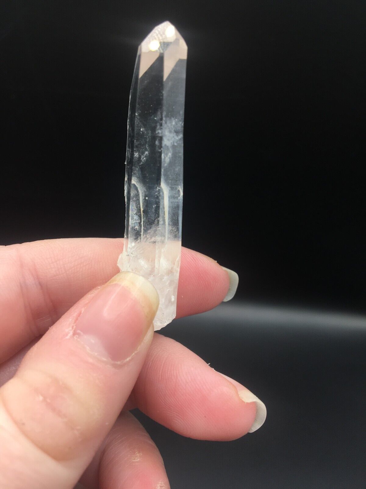 Lemurian Seed Quartz Clear Crystal Point Tower AAA Grade Mineral 5.5 cm 15g LQ4