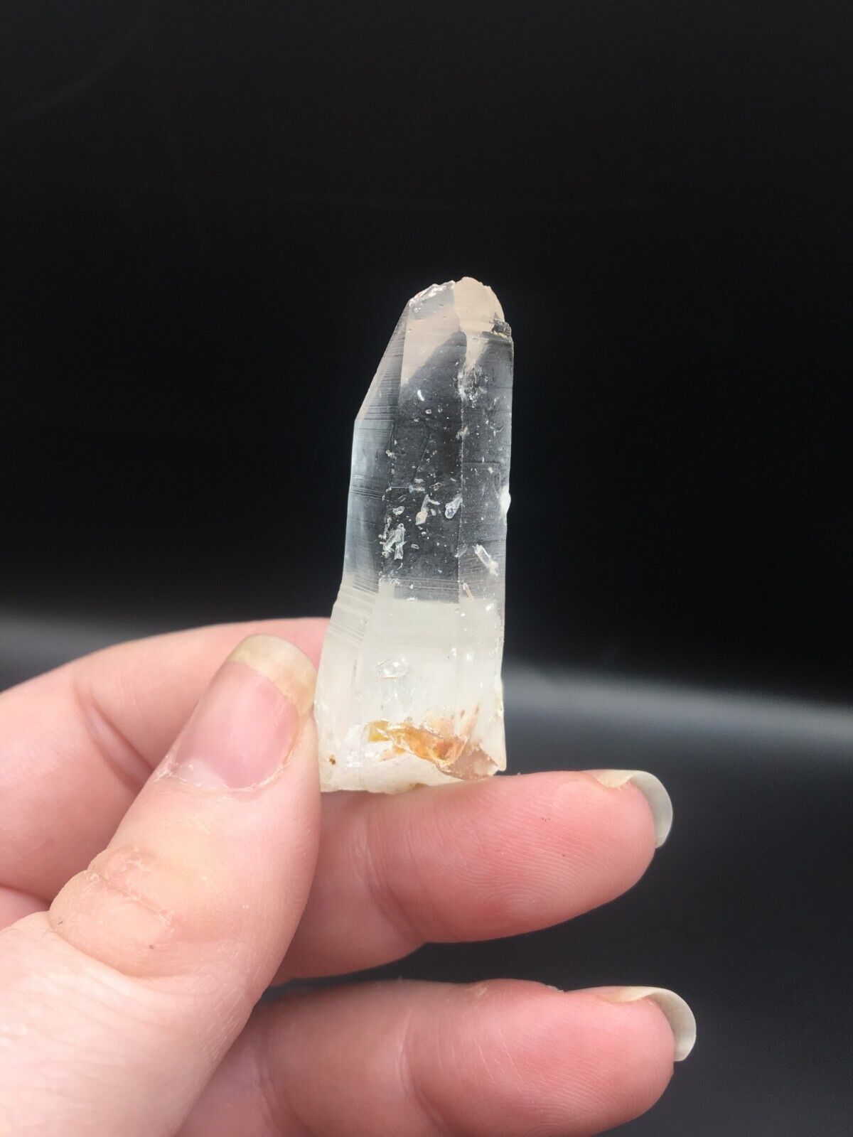 Lemurian Seed Quartz Clear Crystal Point Tower AAA Grade Mineral 5 cm 15g LQ7