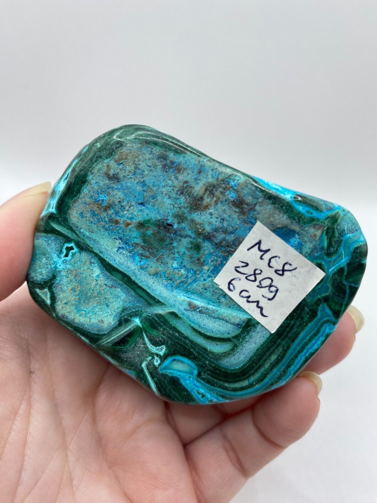 Mallacolla Malachite and Chrysocolla Mallacholla Crystal Freeform 6 cm 280g MC8