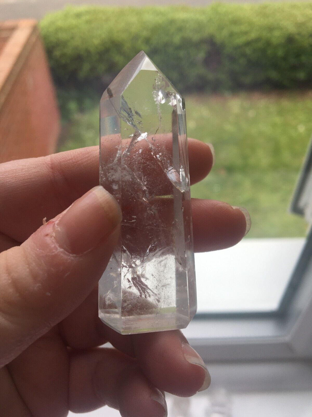 Clear Quartz Quality Crystal 40g 6.2cm Chunky Tower Point Obelisk Healing Energy