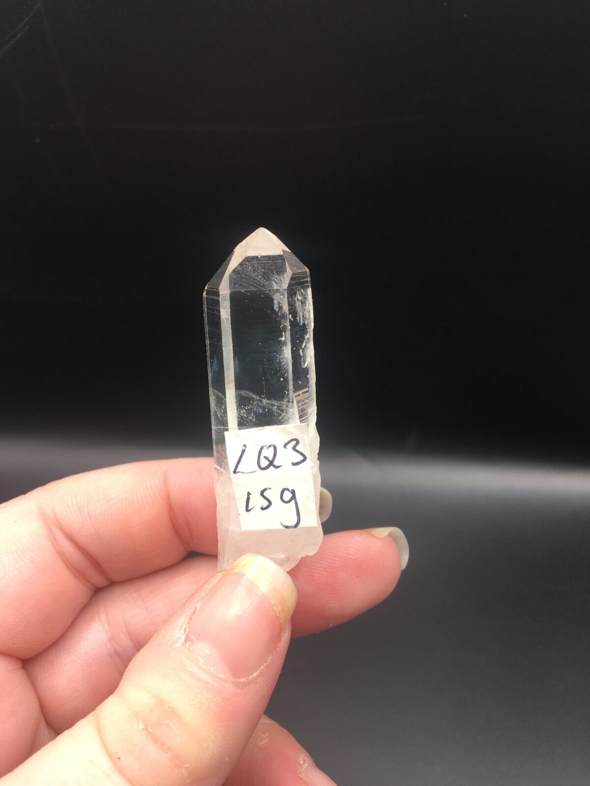 Lemurian Seed Quartz Clear Crystal Point Tower AAA Grade Mineral 5 cm 15g LQ3