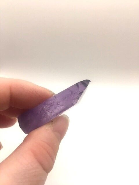 Phantom Amethyst Crystal A Grade Brazil 15g 4.3 cm Tower Point Obelisk A6