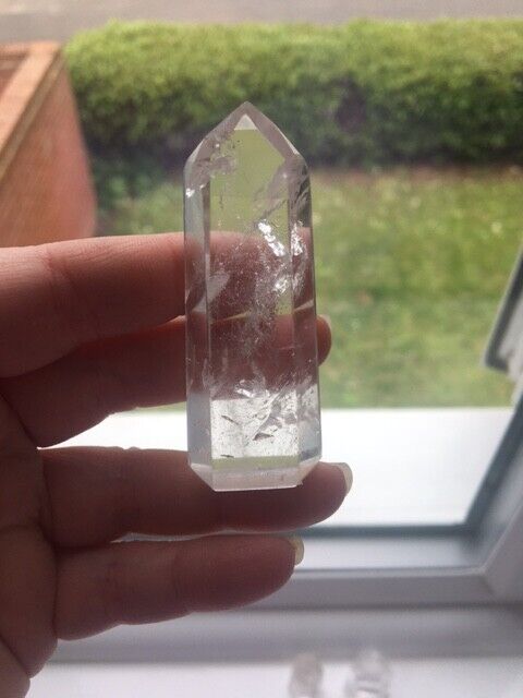 Clear Quartz Quality Crystal 40g 6.2cm Chunky Tower Point Obelisk Healing Energy