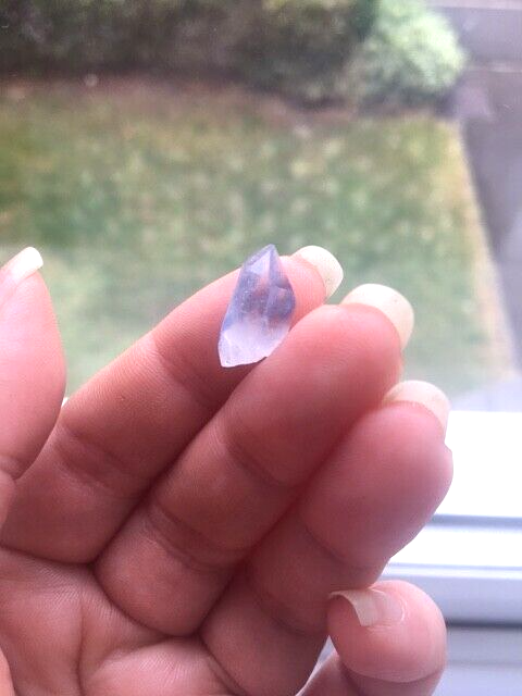 Rare AA Grade Dumortierite Quartz Crystal Small Raw Piece Point 1.5 cm Natural