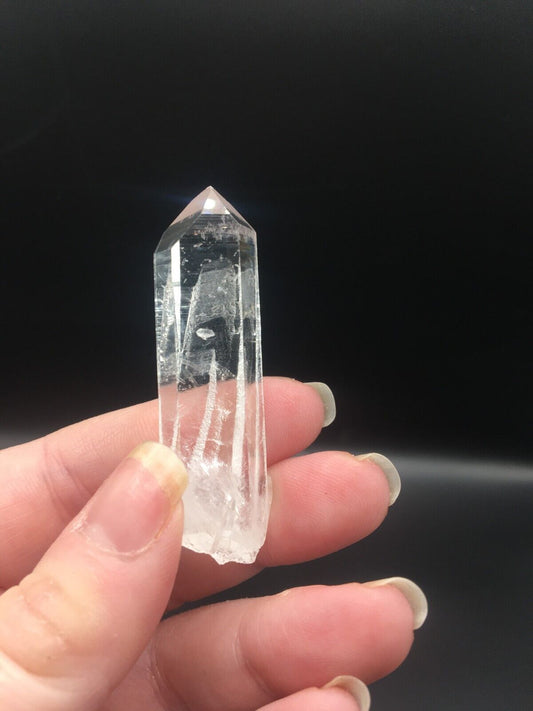 Lemurian Seed Quartz Clear Crystal Point Tower AAA Grade Mineral 5 cm 15g LQ7