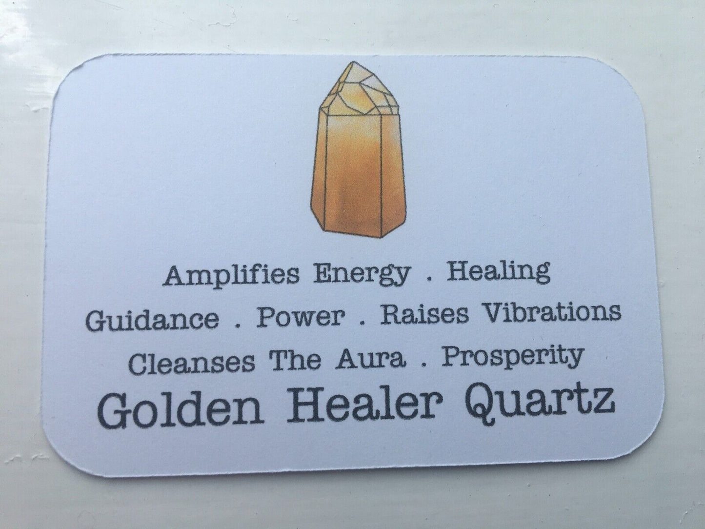 Golden Healer Quartz AAA Grade Crystal 105g 6 cm Tower Point Obelisk Healing