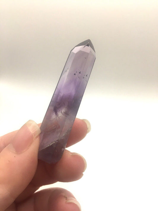 Phantom Amethyst Crystal A Grade Brazil 15g 5 cm Tower Point Obelisk A4