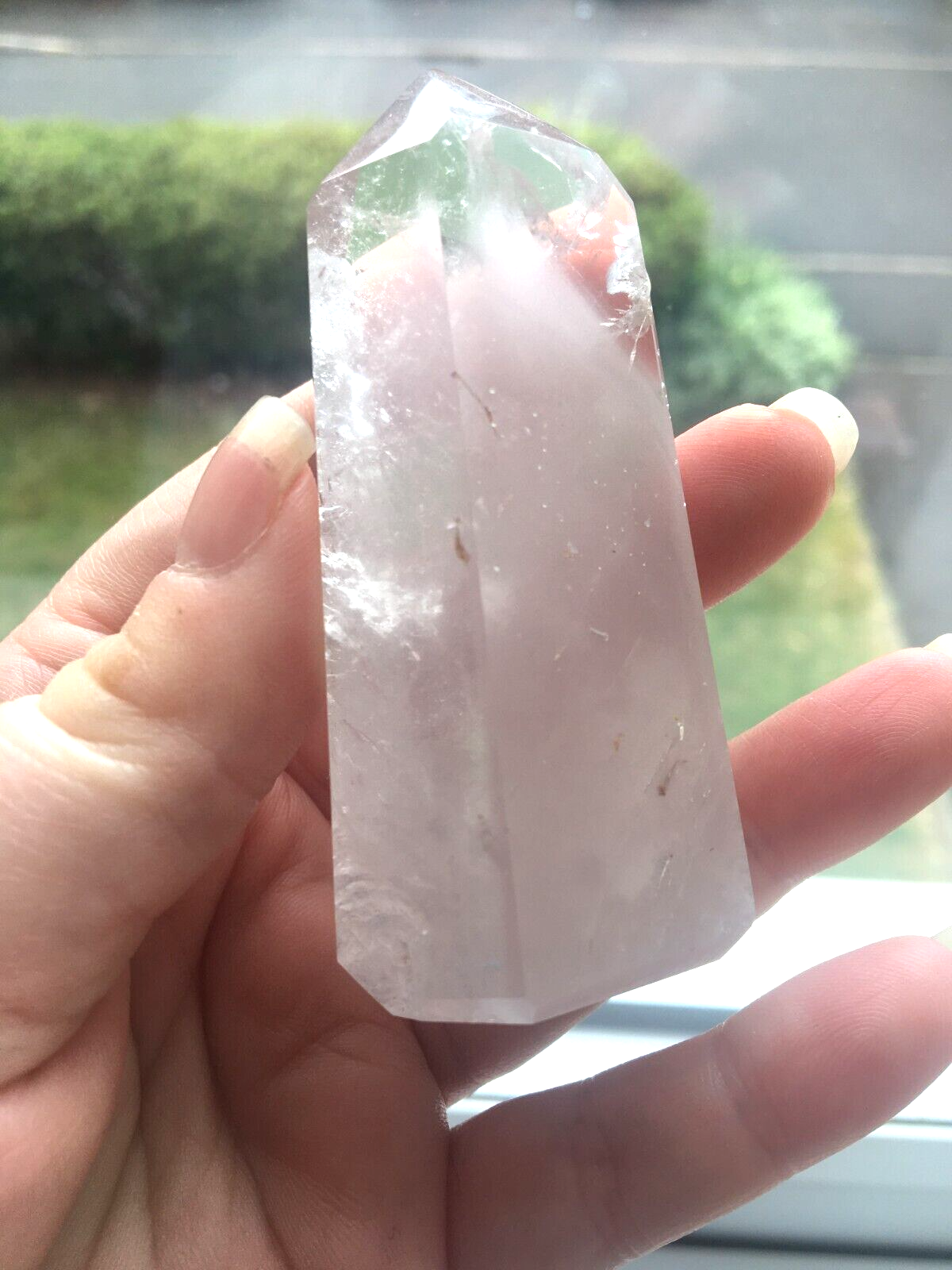 Rare Pink Lithium Quartz Crystal Tower Piece Generator Point Obelisk 100g Large