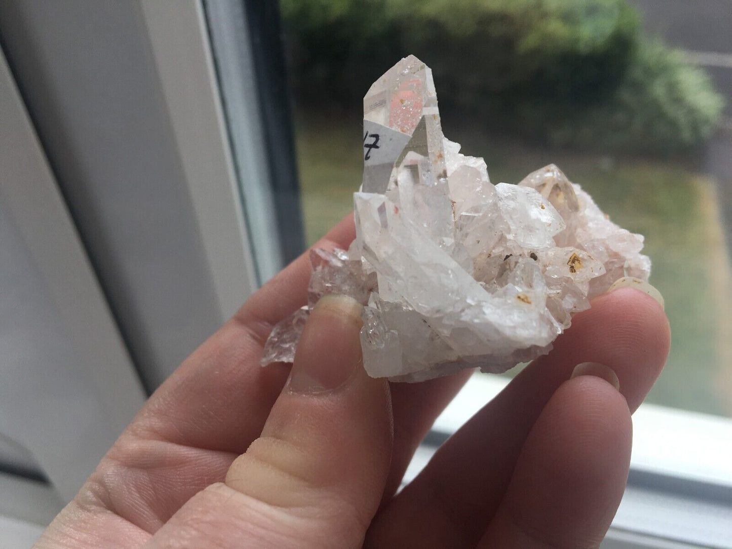 Pink Lemurian Quartz Crystal Raw Natural Cluster Mineral Specimen 4 cm 50g LQ17