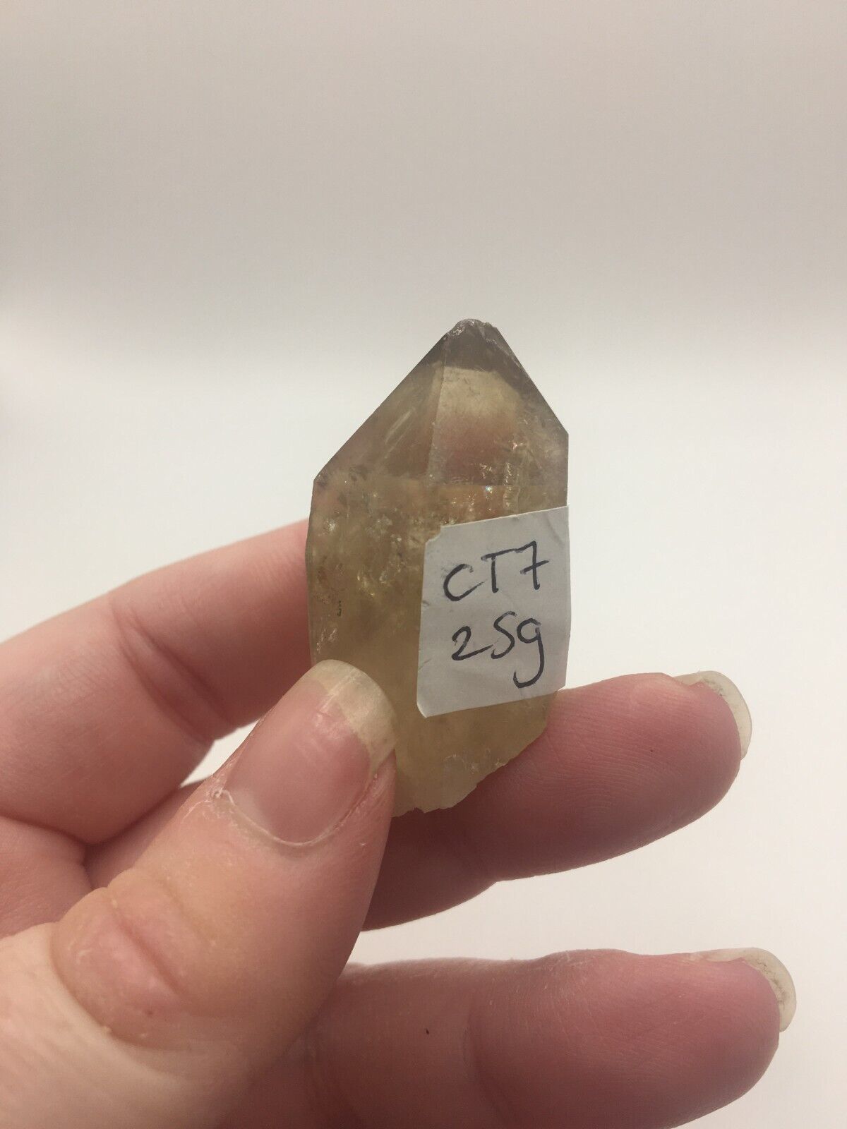 Raw Natural Kundalini Citrine 25g Crystal Mineral Raw Cluster Stone Specimen CT7