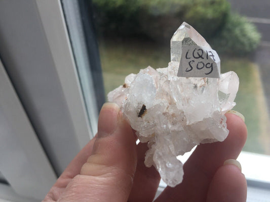 Pink Lemurian Quartz Crystal Raw Natural Cluster Mineral Specimen 4 cm 50g LQ17