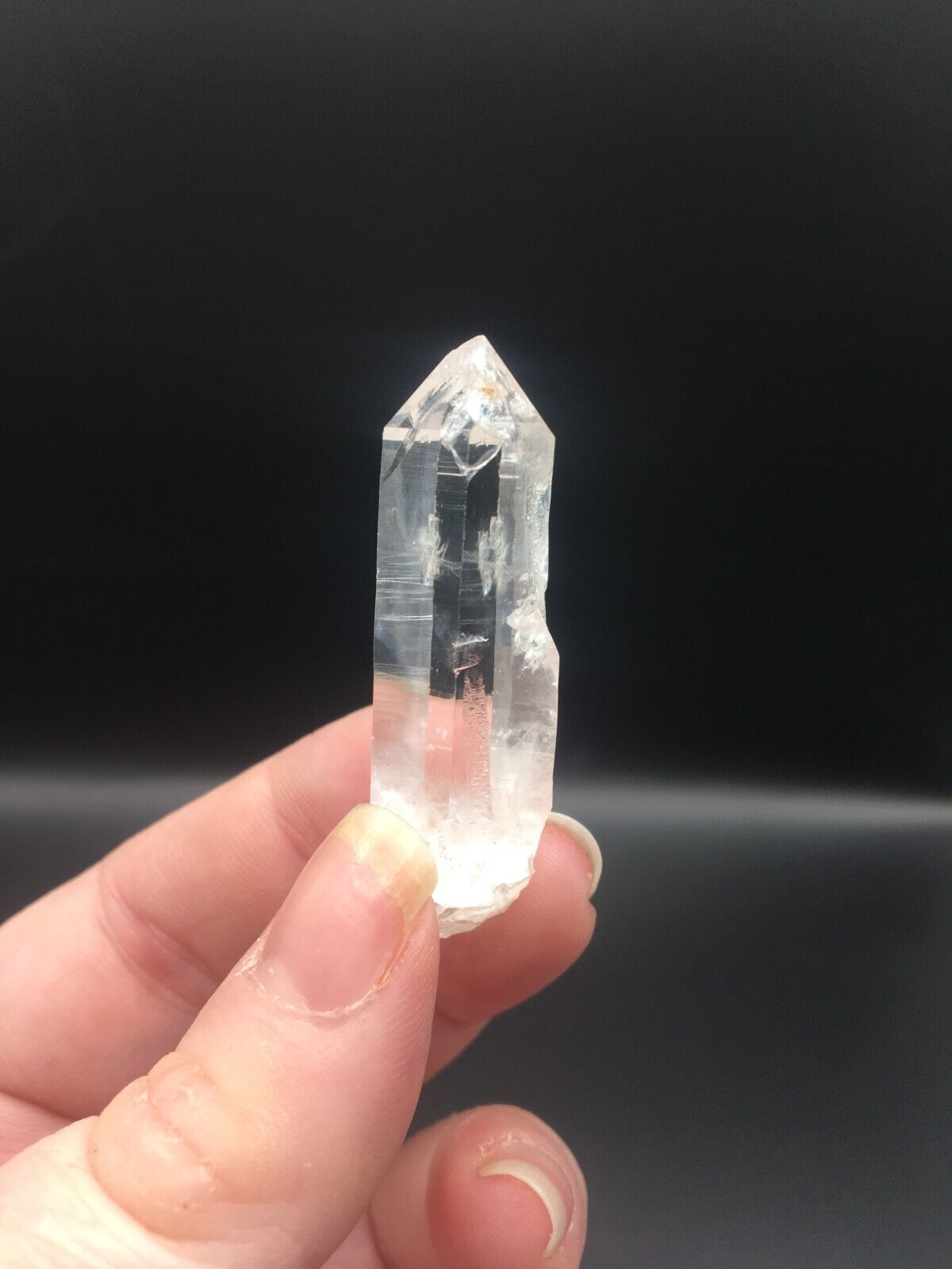 Lemurian Seed Quartz Clear Crystal Point Tower AAA Grade Mineral 4.5 cm 10g LQ6