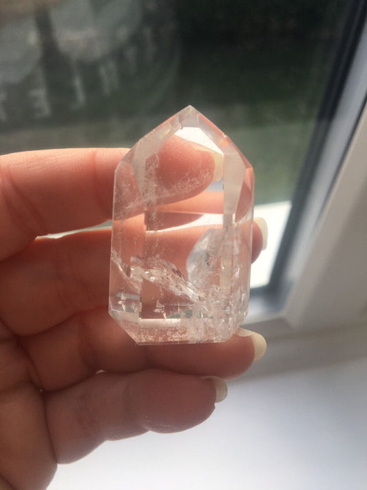 Clear Quartz Quality Crystal 35g 4cm Chunky Tower Point Obelisk Healing Energy