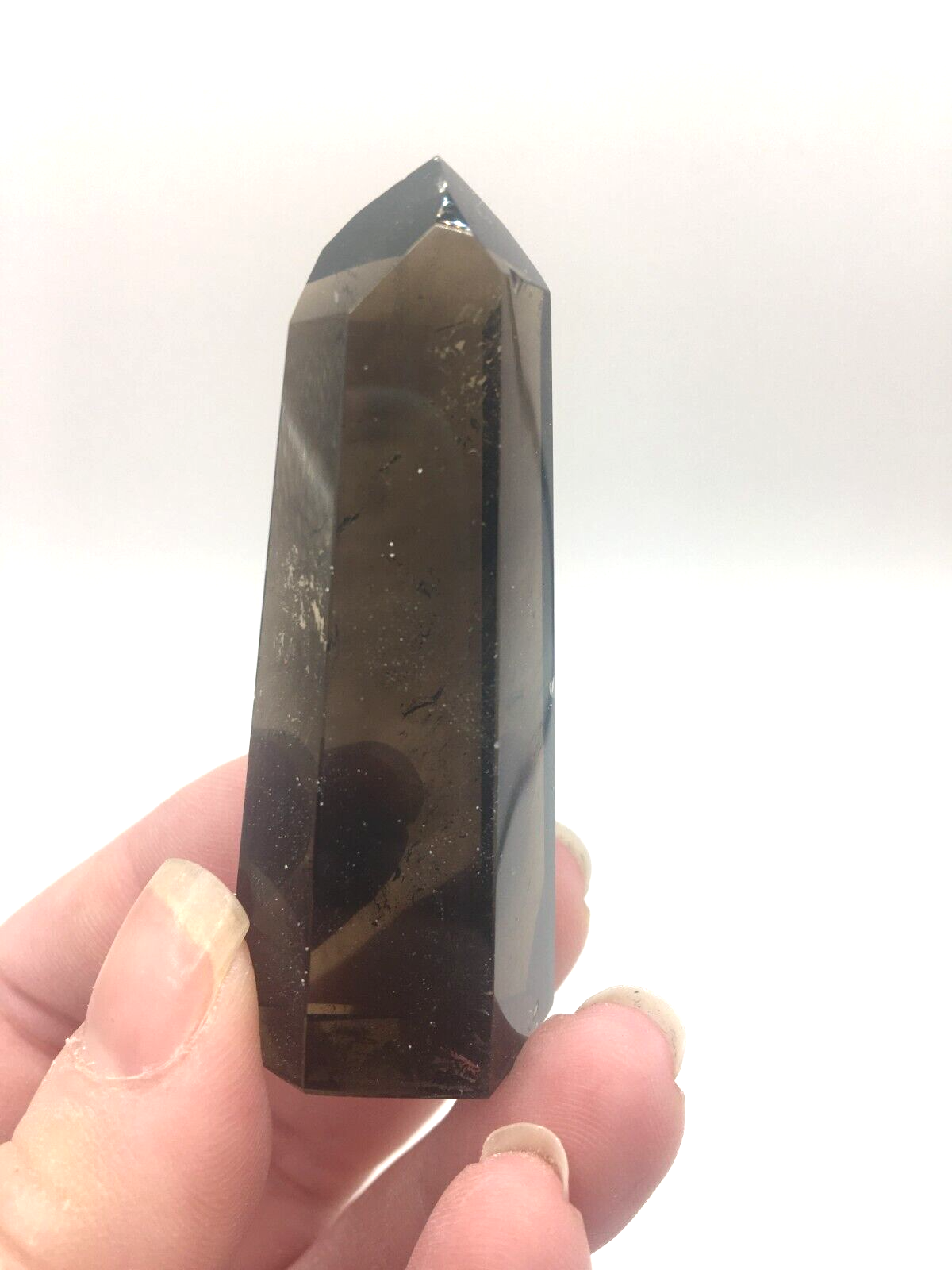 Smoky Quartz Quality Crystal 40g 6 cm Tower Point Obelisk Protection Reiki Gift